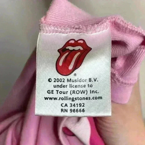 The Rolling Stones Y2K 2002 Pink Concert T Shirt size  medium. - Picture 7 of 7